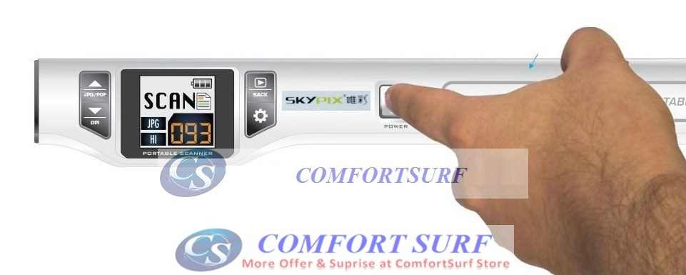 Portable SkyPix Handheld / Cordless Color Scanner Printer 1050dPi
